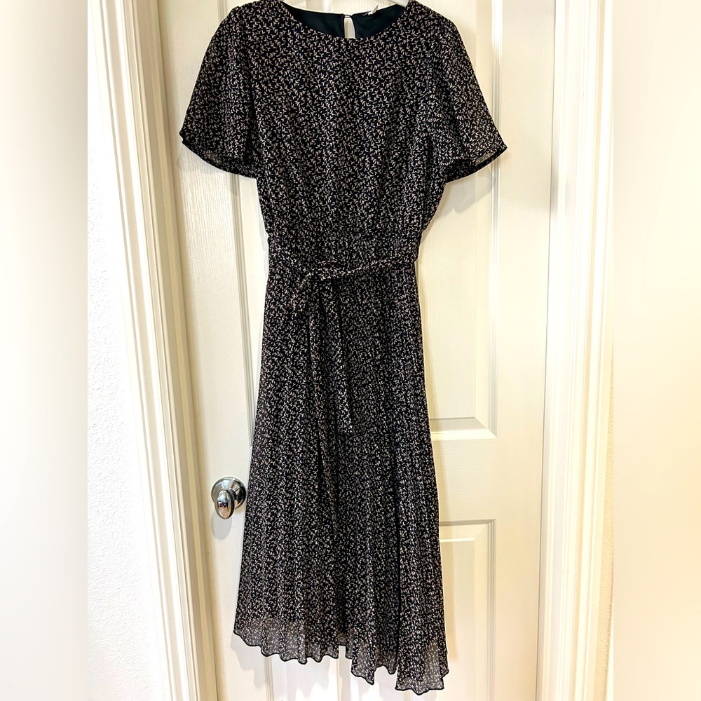 PinkBlush Chiffon Maternity Midi Dress, size M